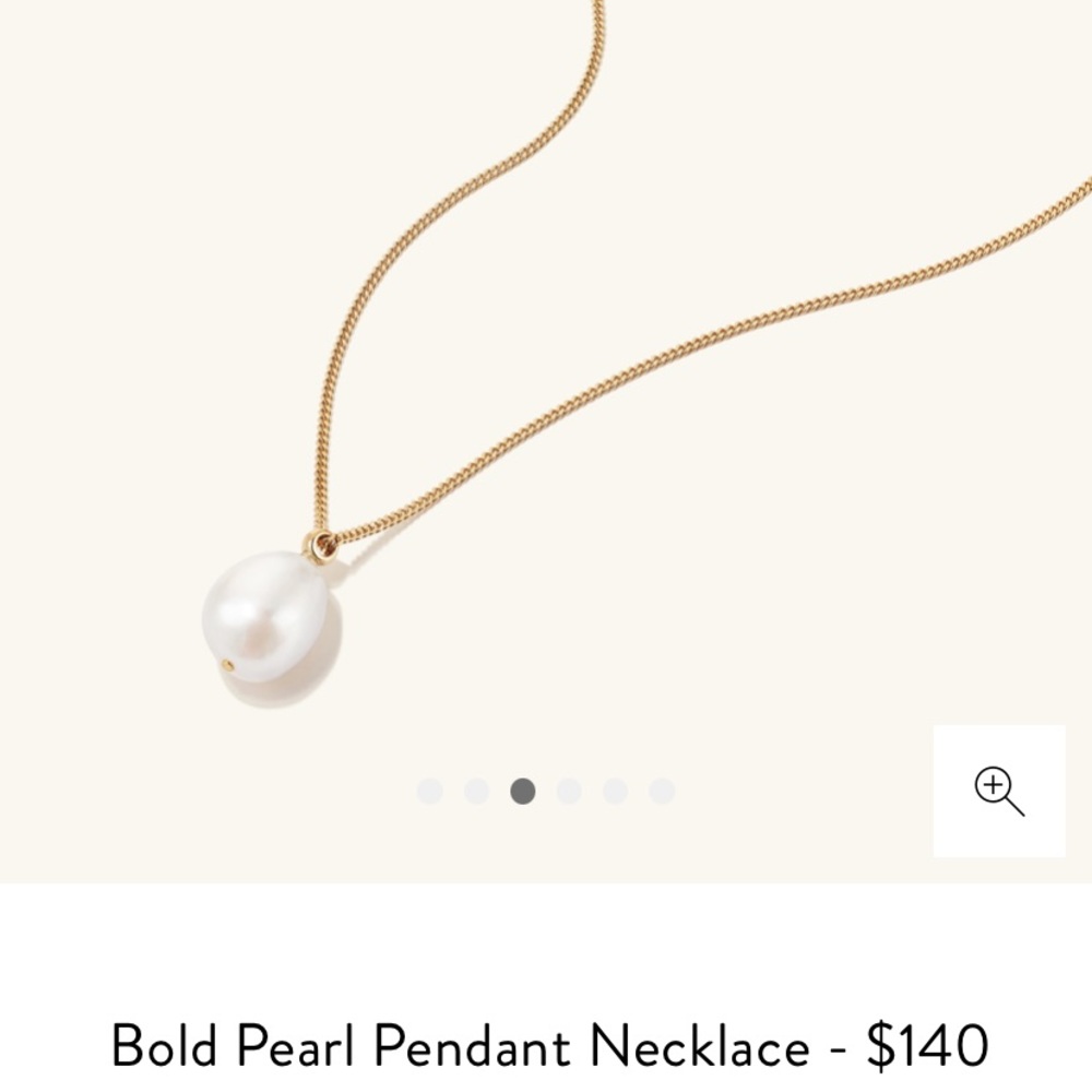 Mejuri Pearl necklace